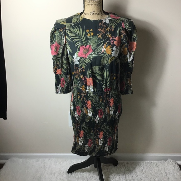 NWT Rebecca Minkoff Geneva Smocked Dress - Picture 2 of 7